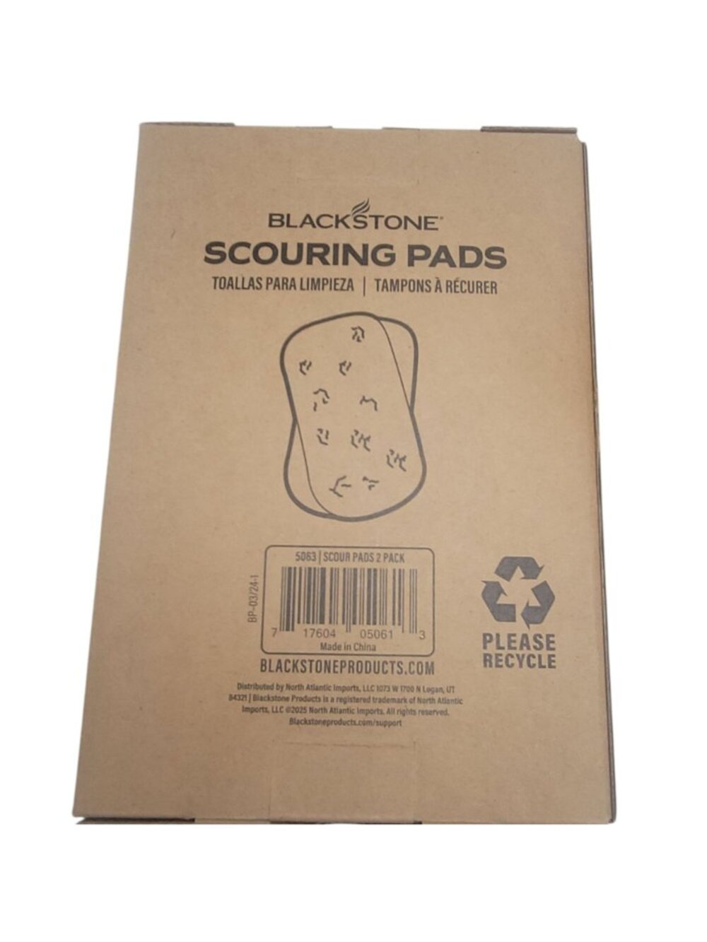 Blackstone 2 Packs of 10-Count Replacement Scouring Pads Outdoor Grill Cleaning - Picture 4 of 9